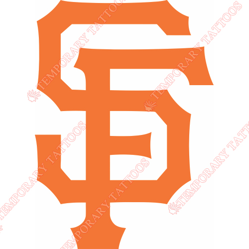 San Francisco Giants Customize Temporary Tattoos Stickers NO.1885